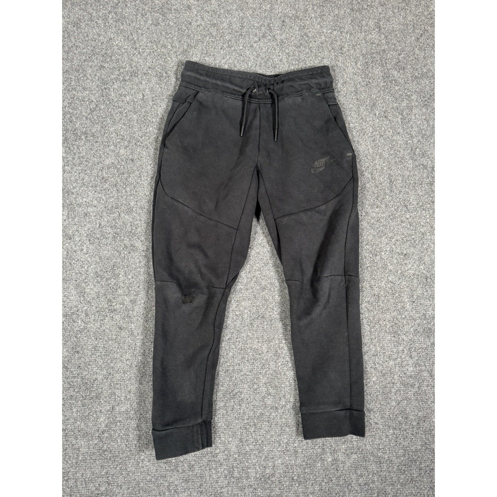 Nike Boys Tech Fleece Jogger Sweatpants Youth Size XS Black CU9213-010
